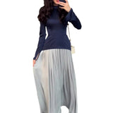 Fongt 2023 New Silk Band With Waist And Thin Top Suit-Outfit