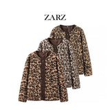 Fongt Homemade New Women's Classic Fashion Fashioned Hsinth Lambs Leopard Coat