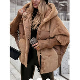 Fongt Hot Autumn And Winter Women's Loose New Splicing Cotton Jacket
