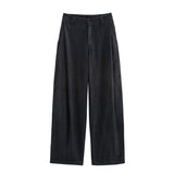 Fongt 2025 New Set Jacket Jacket Denim Effect Folding Trousers Design Sense