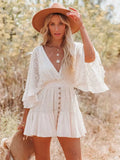 Ruffles Long Sleeves Mini