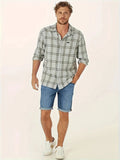 Fashion Men's Casual Straight Rolled Jeans Jeans Medium Pants-Outfit