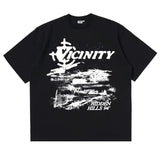 Fongt House T-Shirt White Vic Short-Sleeved SHOOTING HOUSE TEE WHITE Same Printed T-Shirt