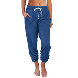 Casual Loose Pocket High Waist Ankle