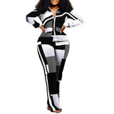 Fongt 2024 New Women's Long-Sleeved Zipper Trousers