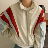 Vintage Patchwork Collar Neck Jacket-Outfit
