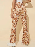 Charming Summer Floral Sexy Bell-bottom