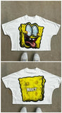 Printing Of Men's T-Shirt Blutosatire Billdog Cotton Oversized Picture-Outfit