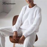 Loose Autumn Sweater Women 2020 New Korean Elegant Knitted Sweater Oversized Warm Female Pullovers Fashion Solid