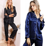 Lady Silk Satin Pajamas Set