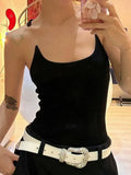 Vintage Slim Cami Top with Transparent