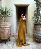 Fongt Spring Summer New Light Extravagant Slanted Shoulder Thin A Word Temperament High-End Style LX0153