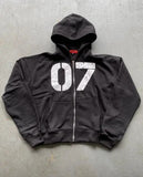 Fongt Trend Street Loose Sweatwear Suit Men And Women's Hip-Hop Sports Zipper Hoodie Trousers Set