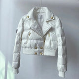Short Parka Ultra Light Warm Coat Women 2024 Fashion Thicken Winter Short Jacket Female Windproof Rainproof Warm