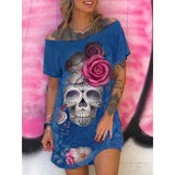 Sleeve Off Shoulder Loose Tank