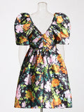 Summer Plus-Size Dress Stylish Sweet Fresh Style High-End Bubble Sleeve Design Relaxed Women's