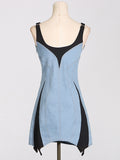 Fongt Street-Colly Denim Dress 2025 New Fashion Design Sling Bag Hip Short Dress Women's