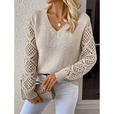 Fongt Retro Sexy Shoulder Repair Slimming Paper Pieces Knitted Vest T-Shirt Blouse Short Short Sleeve