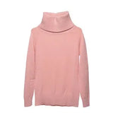 Autumn Winter Thick Turn-down Collar High Elasticity Casual Pullovers Female Thick Turtleneck Knitted Women
