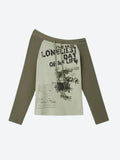 One Shoulder Drawstring