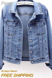 Denim Jacket Women Clothes Outside Autumn Winter Slim Casual Jackets Short Tops Students Jean Coat Oversize 5xl