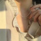 Square Shell Necklace-Outfit