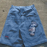 Shorts Y2K Hip Hop 2023 Original Gothic Pocket Baggy Jeans Shorts Man-Outfit