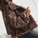 Faux Fur Leopard Jacket-Outfit