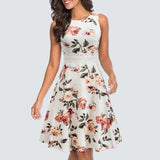 Floral Lace Patchwork Sleeveless Tunic Party