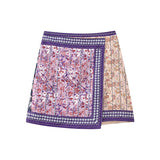 New Color Printing Asymmetrical Fashion Skirt 7521246-Outfit