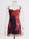Sexy Sweet And Spicy Dress Dress 2025 Summer New Design Mesh Slings Short