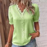 Fongt Summer New Holiday Fashion Hollow Short-Sleeved Women's