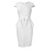 Fongt Large-Size Women's 2025 Summer New Temperament Tongle Bag Hip Pencil Dress Dress