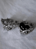 2pcs Heart Decor Cuff Ring-Outfit