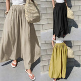 Solid Wide Leg Pantaloes Loose Streetwear