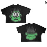 T-Shirt Hip-Hop Fun Cartoon Pattern Printing Oversized T-Shirt Original Gothic Cotton Short Sleeves-Outfit