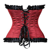 New Court Harness Top Rules Black Lotus Leaf Lace Body Suit-Outfit