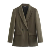 Fongt 2023 Women's Wear Street Fashion Temperament Two-Button Suit Jacket Jacket A8BS9584-Outfit