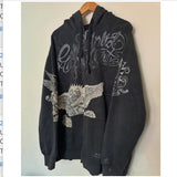 Fongt Children's Hooded Jacket 2025 New Cross Hoodie Hoodie Bow Print Hoodie