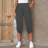 Summer Fashion Casual Cropped Trousers With