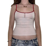 Fongt Girl Wind Contracted Bump Color Wave Dot Vest U Collar Single Breasted Slim Base Jacket-Outfit