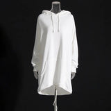 Fongt Hoodie Women's 2025 New Comfortable Leisure Commute Loose Netty Long Hooded Jacket In Solid