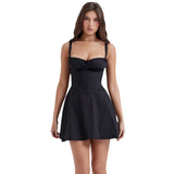 Fongt Women's Summer New Sleeveless Dopamine Wears With Suspension Dresses