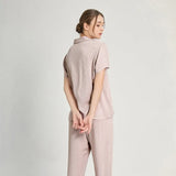 Color Two Piece Set Cotton Pajama