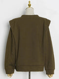 Fongt Top Women 2025 Spring Season New Comfortable Leisure Loose Thin Collar Embroidery Jacket