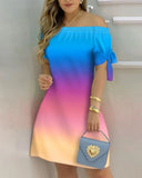 Independent Station Fashionable And Sexy Women's Printed Dress Spot-Outfit