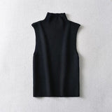 New Spring Style Simple And Slim Rib Knitted Blouse-Outfit