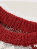 Christmas Jacquard Knit Sweater-Outfit