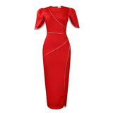 Fongt Women's 2025 Summer New Fashion Elegant Banquet Dress African Dress