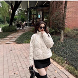 Fongt And Winter New Twill Quilt Cotton Jacket Jacket With Long Sleeves To Keep Warm